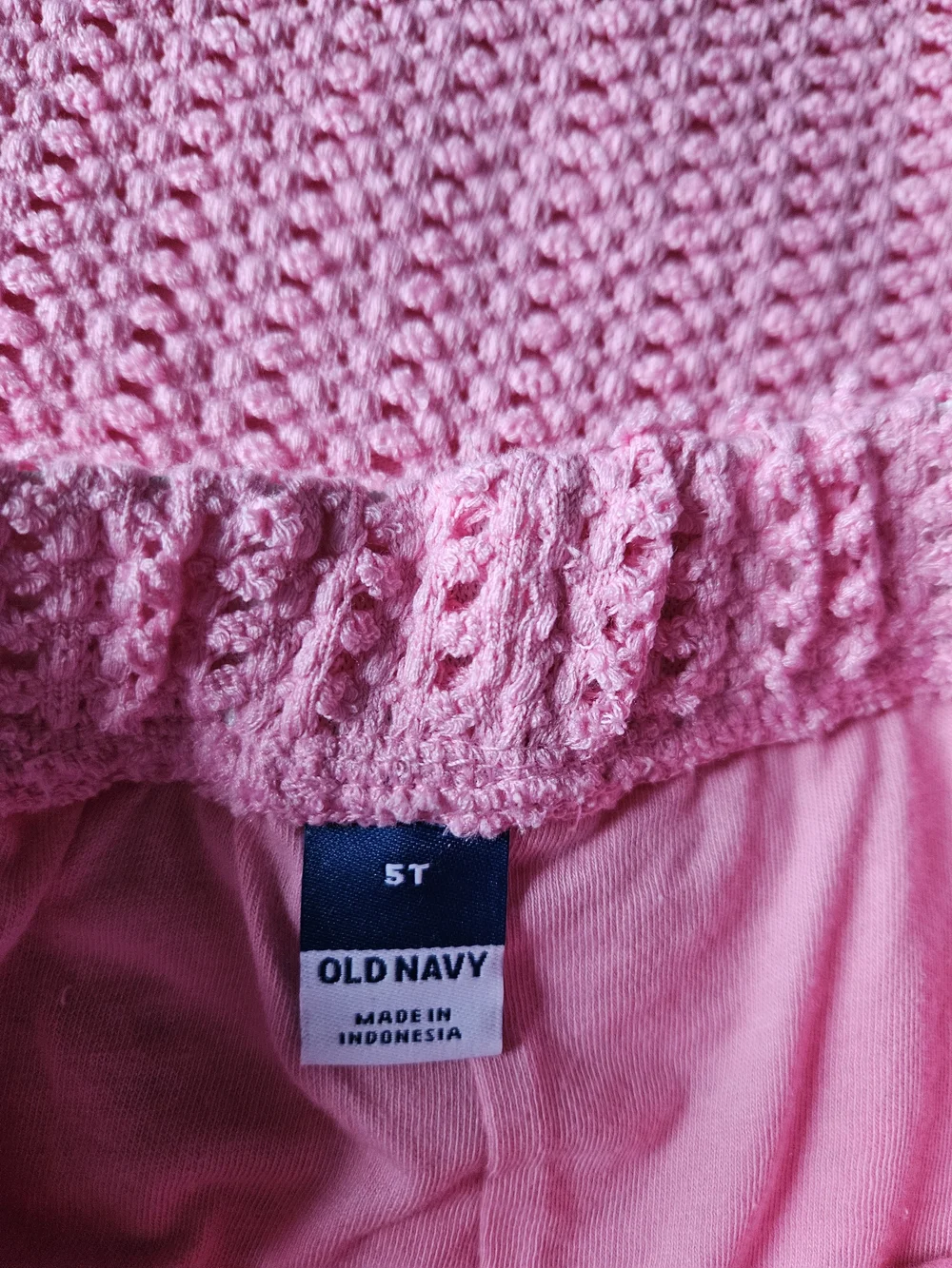 Old Navy Pink Crochet Tank And Shorts Set